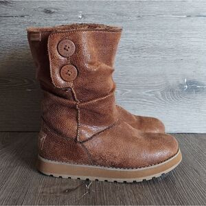 Skechers Australia Keepsakes 2.0 Womens 6 Brown Slouchy Faux Fur Lined Boots